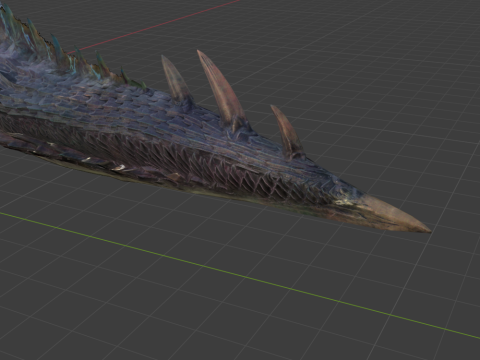 Alatreon - Monster Hunter World Modello 3D