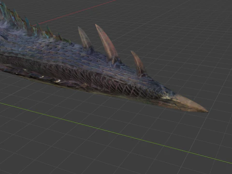 Alatreon - Monster Hunter World 3D Model