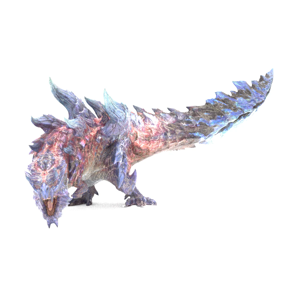 Glavenus - Monster Hunter World 3D Model .c4d .max .obj .3ds .fbx .stl .blend 