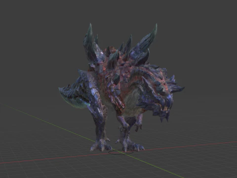 Glavenus - Monster Hunter World 3D Model