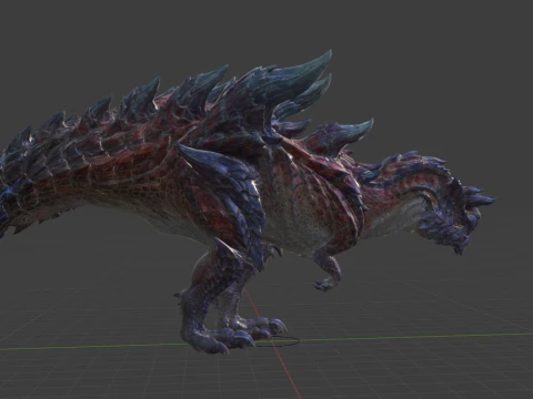 Glavenus - Monster Hunter World 3D Model