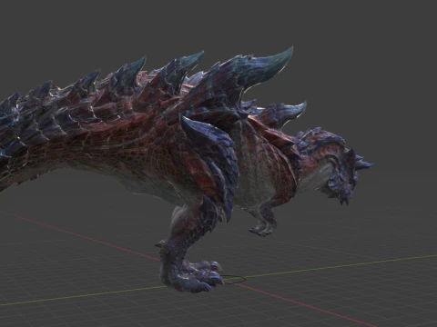 Glavenus - Monster Hunter World 3D Model