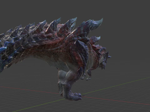 Glavenus - Monster Hunter World 3D Model