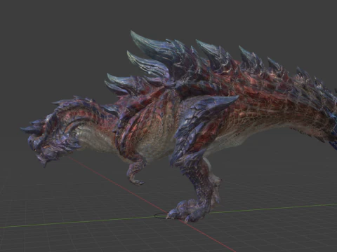 Glavenus - Monster Hunter World 3D Model
