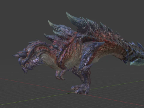 Glavenus - Monster Hunter World 3D Model