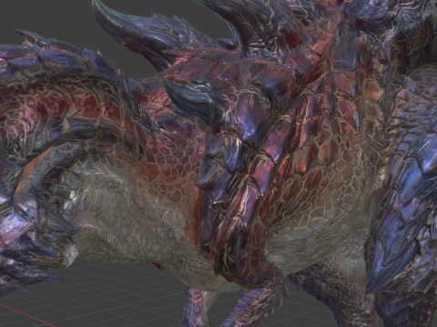 Glavenus - Monster Hunter World 3D Model