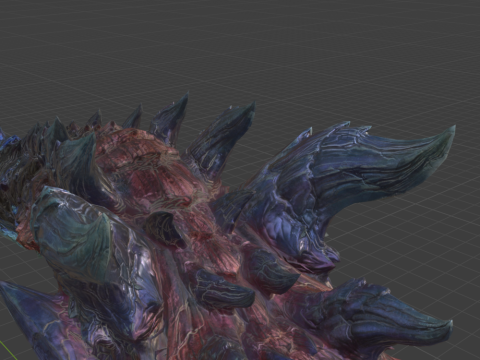 Glavenus - Monster Hunter World 3D 모델