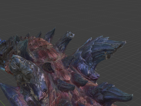 Glavenus - Monster Hunter World 3D 모델