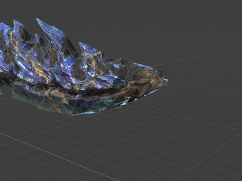 Glavenus - Monster Hunter World 3D 모델