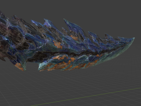 Glavenus - Monster Hunter World 3D 모델