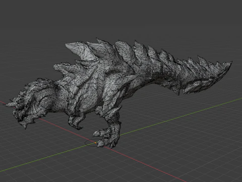 Glavenus - Monster Hunter World 3D Model