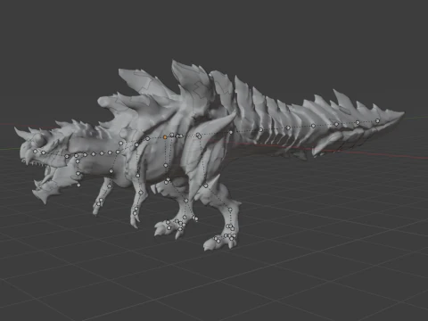 Glavenus - Monster Hunter World 3D Model