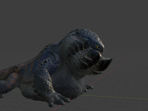 Dodogama - Monster Hunter World 3D Model