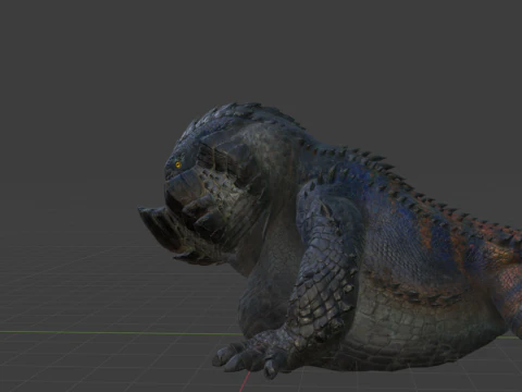 Dodogama - Monster Hunter World 3D Model