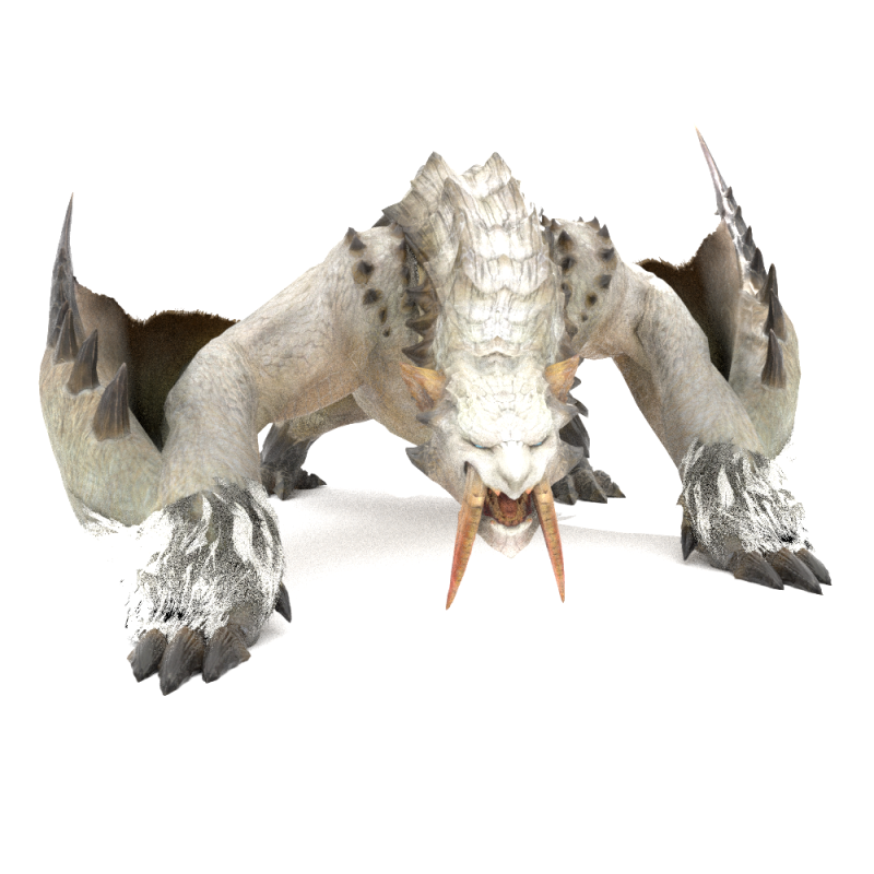 Barioth - Monster Hunter World 3Dモデル .c4d .max .obj .3ds .fbx .stl .blend 