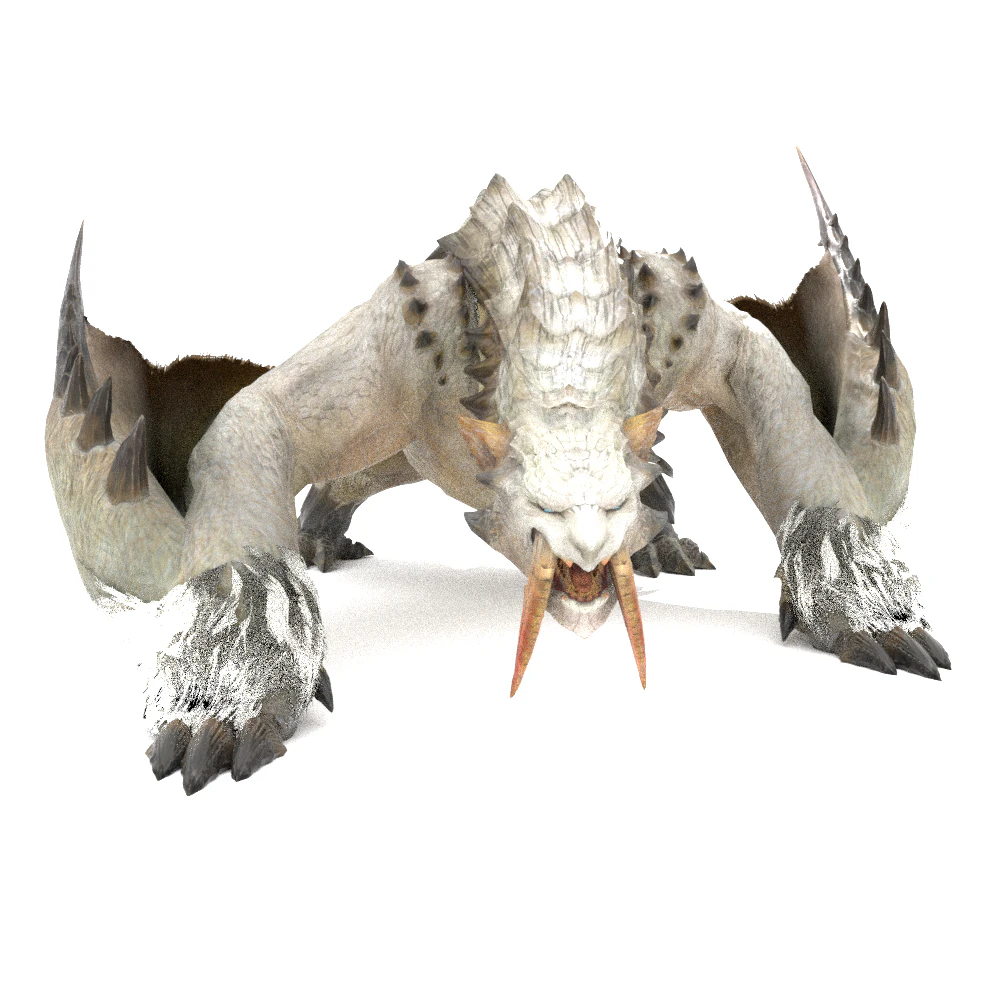 Barioth - Monster Hunter World 3D Model .c4d .max .obj .3ds .fbx .stl .blend 