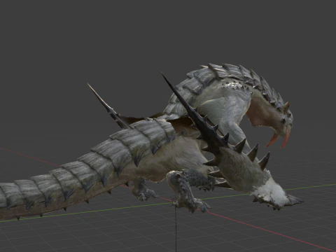 Barioth - Monster Hunter World 3D Model