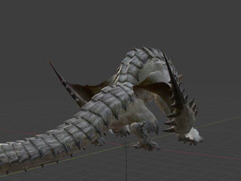 Barioth - Monster Hunter World 3Dモデル