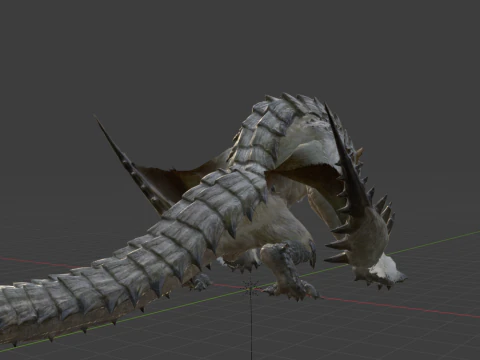 Barioth - Monster Hunter World 3D Model