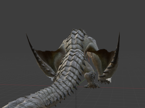 Barioth - Monster Hunter World 3Dモデル
