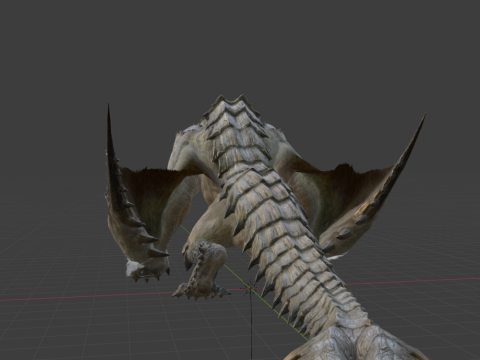 Barioth - Monster Hunter World 3Dモデル