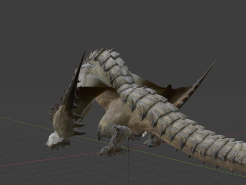 Barioth - Monster Hunter World 3D Model