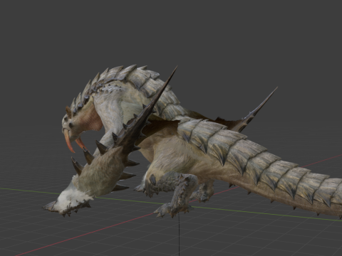 Barioth - Monster Hunter World 3Dモデル