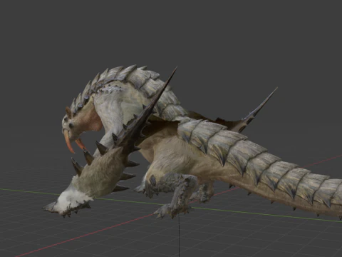 Barioth - Monster Hunter World 3D Model