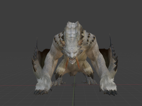 Barioth - Monster Hunter World 3Dモデル