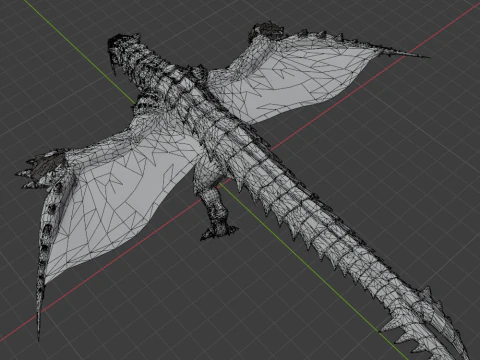 Barioth - Monster Hunter World 3D Model
