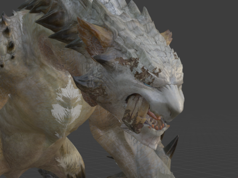 Barioth - Monster Hunter World 3Dモデル