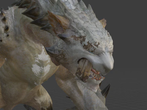 Barioth - Monster Hunter World 3D Model