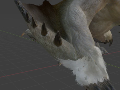 Barioth - Monster Hunter World 3D Model