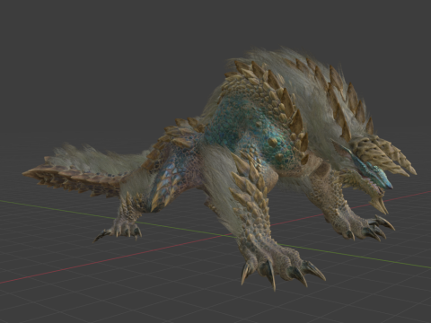 Zinogre - Monster Hunter World Model 3D