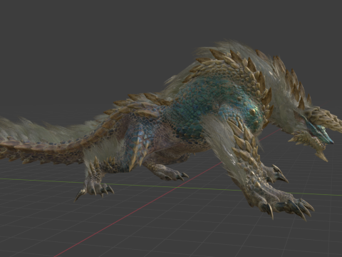 Zinogre - Monster Hunter World Model 3D