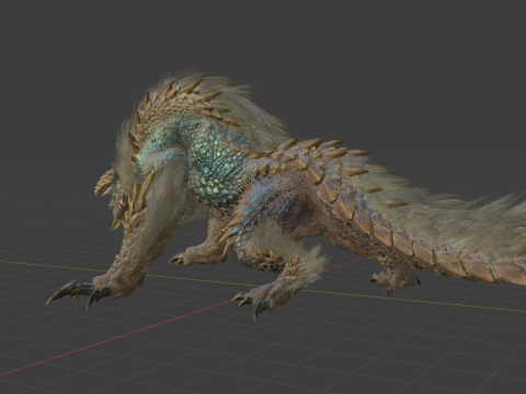Zinogre - Monster Hunter World Model 3D
