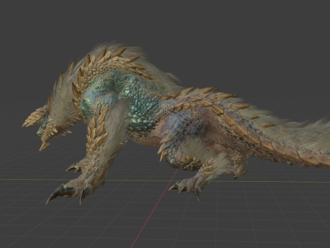 Zinogre - Monster Hunter World Model 3D