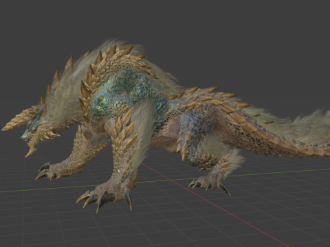 Zinogre - Monster Hunter World Model 3D