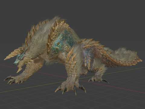 Zinogre - Monster Hunter World Model 3D