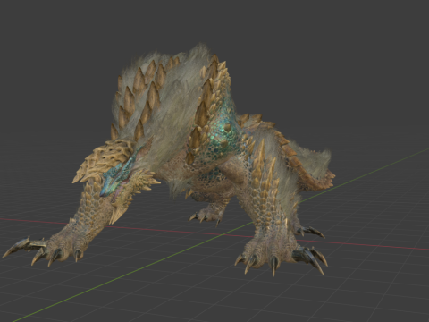 Zinogre - Monster Hunter World Model 3D