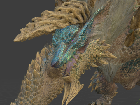 Zinogre - Monster Hunter World Model 3D