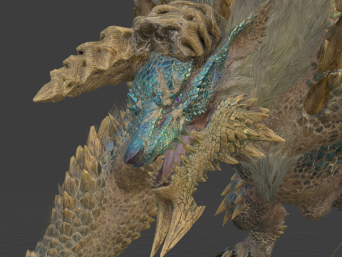 Zinogre - Monster Hunter World Model 3D
