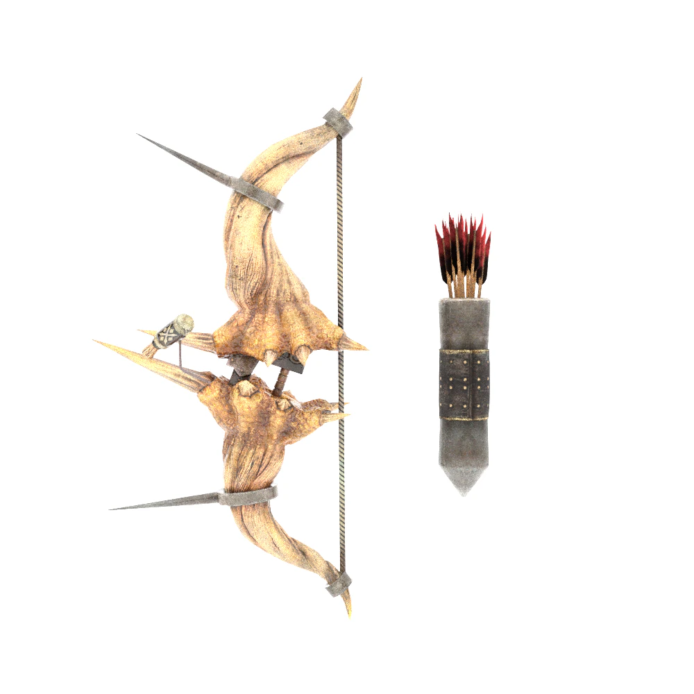 Diablos CoilBender - Monster Hunter World 3D Model .c4d .max .obj .3ds .fbx .stl .blend