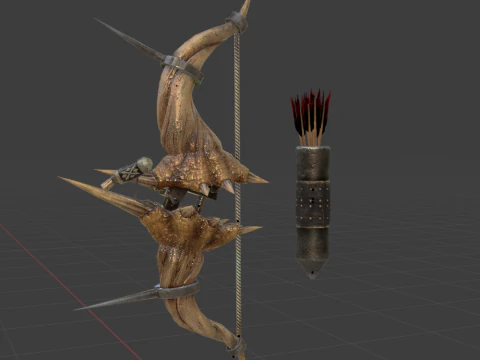 Diablos CoilBender - Monster Hunter World 3D Model