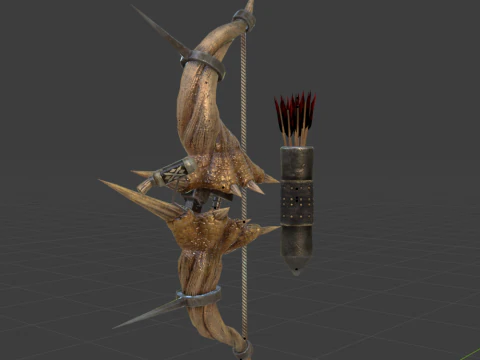 Diablos CoilBender - Monster Hunter World 3D Model
