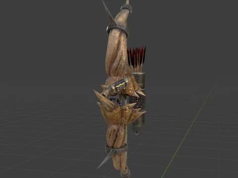 Diablos CoilBender - Monster Hunter World 3D Model