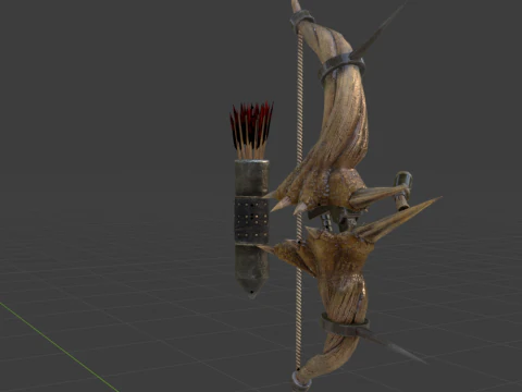 Diablos CoilBender - Monster Hunter World 3D Model