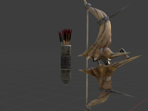 Diablos CoilBender - Monster Hunter World 3D Model