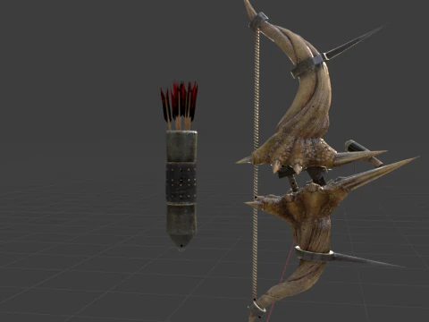 Diablos CoilBender - Monster Hunter World 3D Model