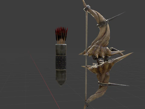 Diablos CoilBender - Monster Hunter World 3D Model